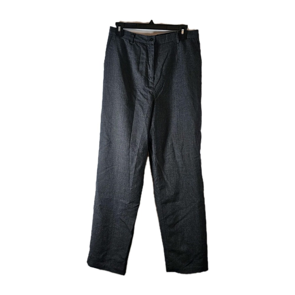 Vtg Norm Thompson‎ Dress Pants Womens Size 10 Gray Lined 98% Wool Career EUC